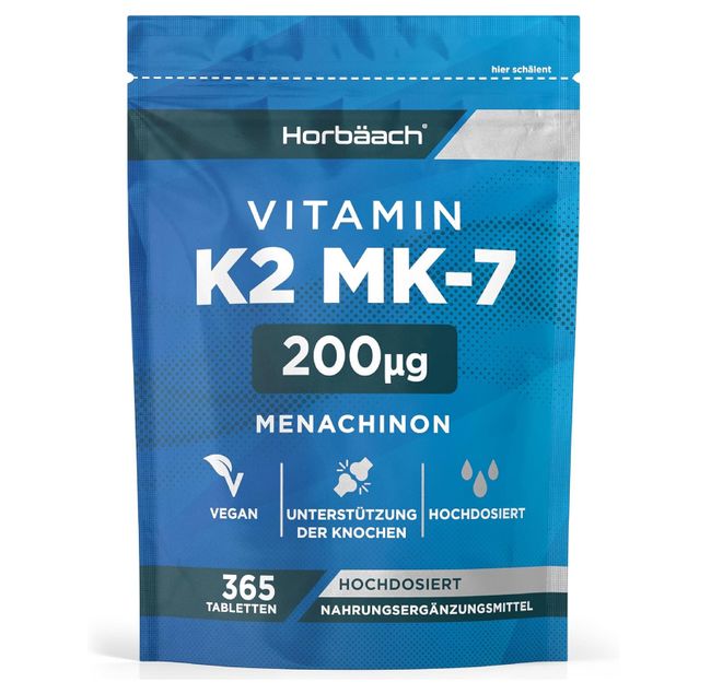 Horbaach Vitamin K2 MK7 200ug