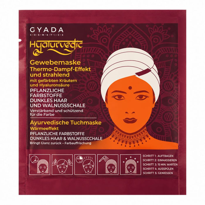 GYADA COSMETICS Hyalurvedic Dark Hair Wärmehauben-Maske
