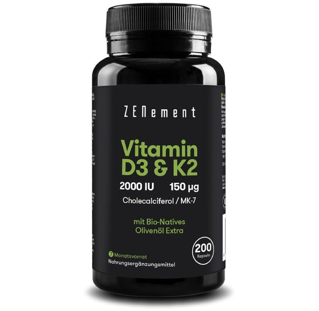 Zenement Vitamin D3 + K2 Kapseln
