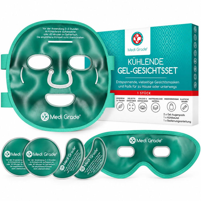 Medi Grade GFS01 Kühlmasken-Kombination für Gesicht und Augen