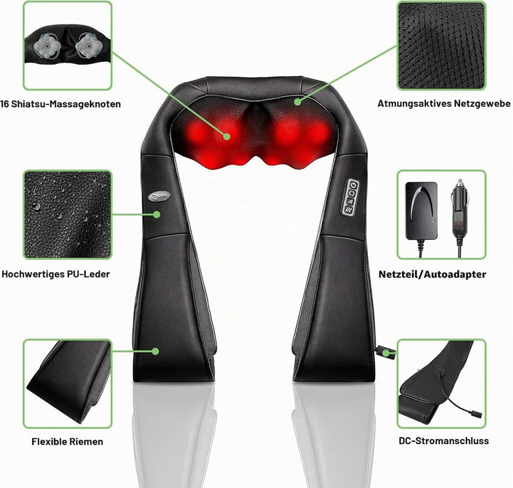 Cotsoco M861A Shiatsu-Nackenmassagegerät mit Wärme