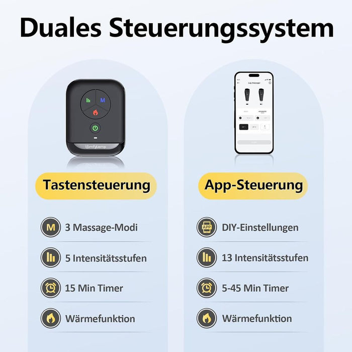 Comfytemp Akku-Wadenmassagegeräte mit Wärme