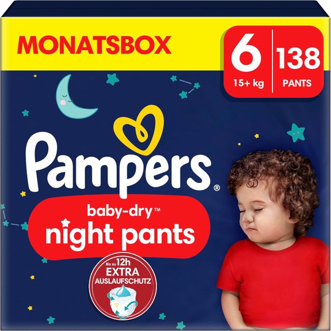Pampers Night Windeln Pants Größe 6 (15+kg) Baby-Dry