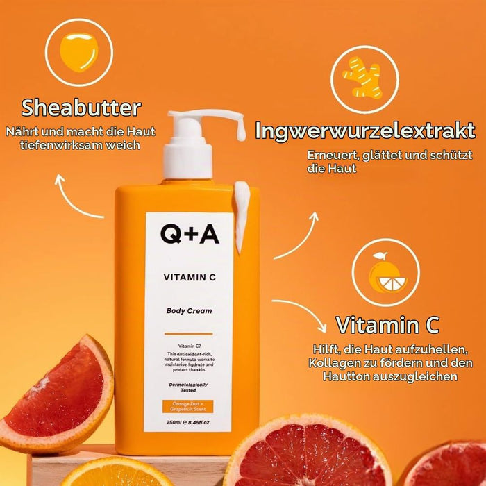 Q+A Vitamin-C-Körpercreme