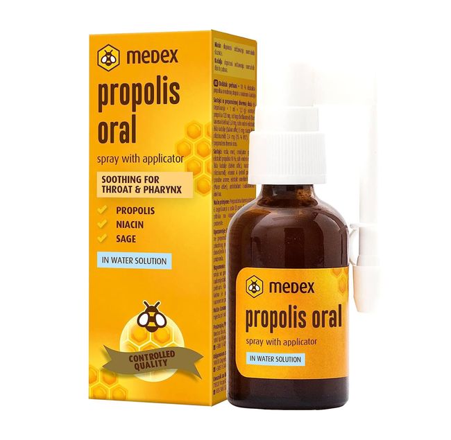 Medex Propolis Oral, Mund- und Rachenspray, wasserbasiert, OHNE Alkohol
