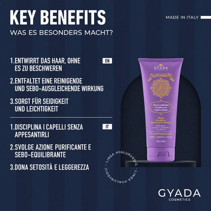 GYADA COSMETICS Hyalurvedic Purifying Haarmaske