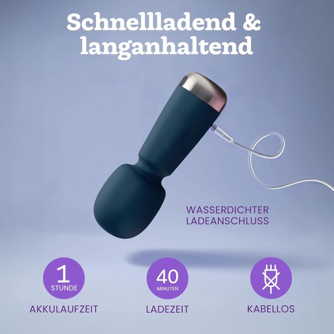 Oliver James Bullet Mini Vibrator Blau