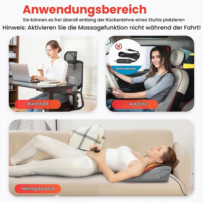 Comfier Memory-Schaum-Rückenmassagekissen CF-1503S
