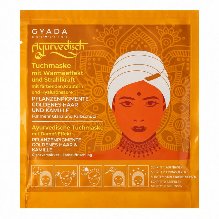 GYADA COSMETICS Hyalurvedic Gold Hair Wärmehauben-Maske
