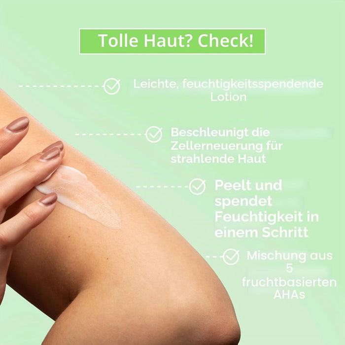 Q+A AHA Peeling-Körperlotion