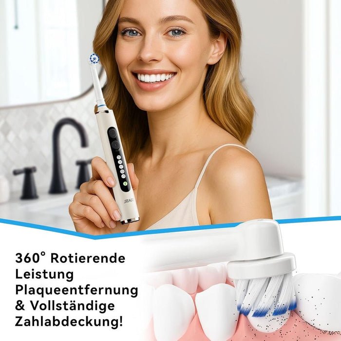 SEAGO rotierende elektrische Zahnbürste, beige