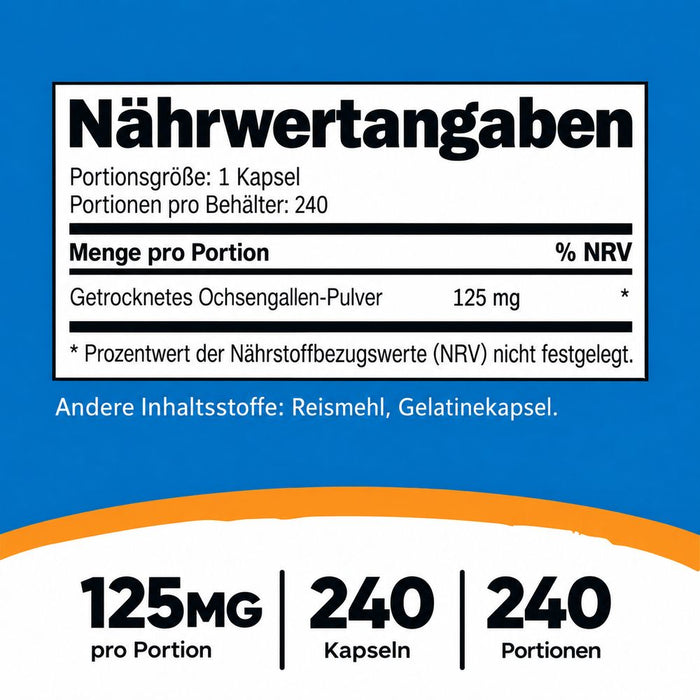 Nutricost Ox Bile 125 mg