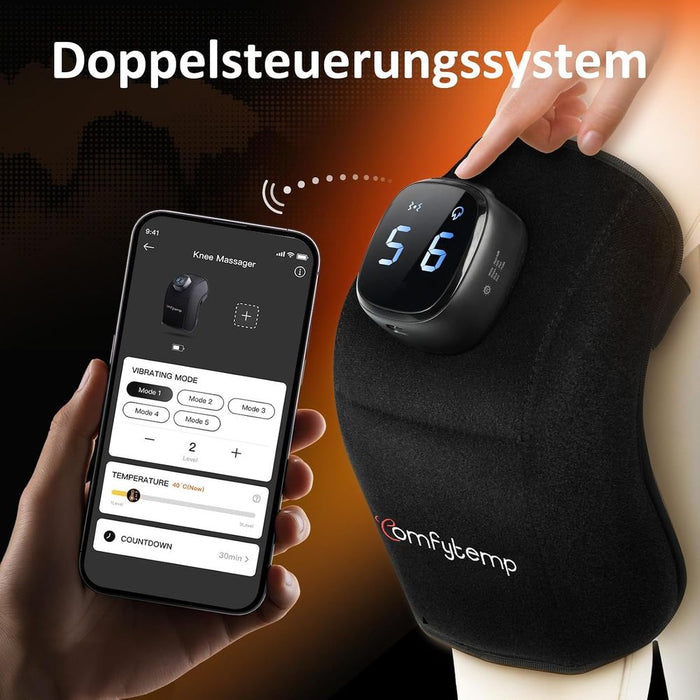 Comfytemp Akku-Kniemassagegerät mit Wärme und App