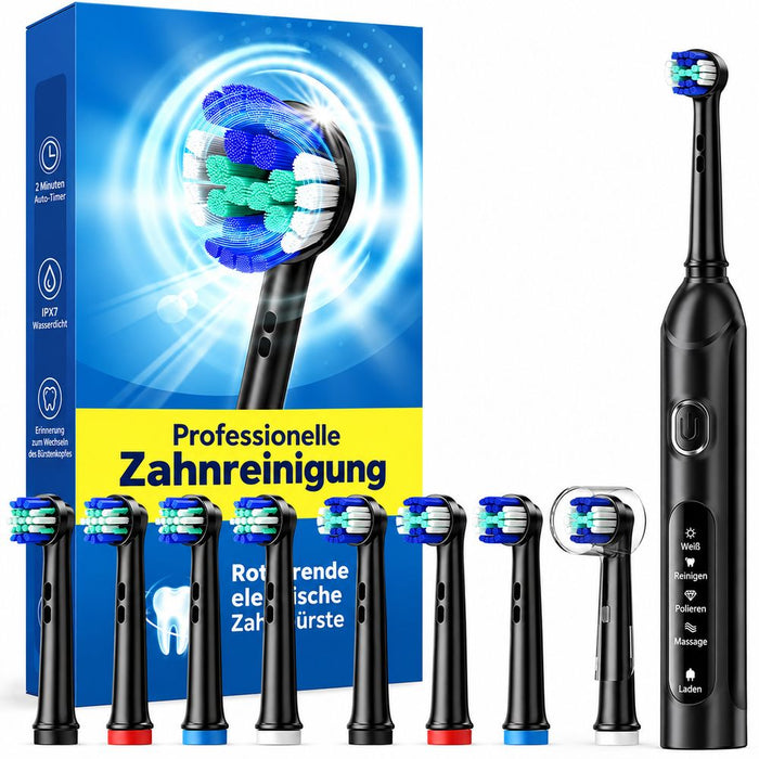 TEETHEORY 199DERTHRHB rotierende Zahnbürste, schwarz