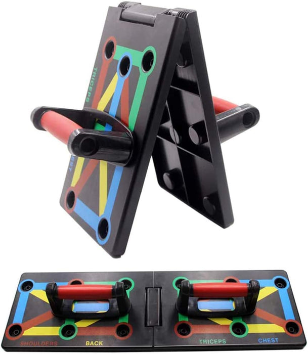 12 in 1 Faltbare Push Up Rack Board mit Handgriff für Muskeltraining Effektiv Formen
