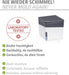Nachfüller Raumentfeuchter Cube mit Orangenduft, Nachfüllpack für Luftentfeuchter, reduziert Schimmel & Gerüche, 1 kg Granulatblock, sofortige Wirkung bis zu 3 Monate, 12 x 5 x 12 cm, Weiß