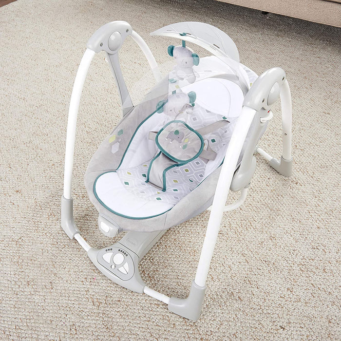 2 in 1 faltbare Schaukel und Sitz mit Vibration, Melodien, fünf Schaukeleinstellungen und Batterien