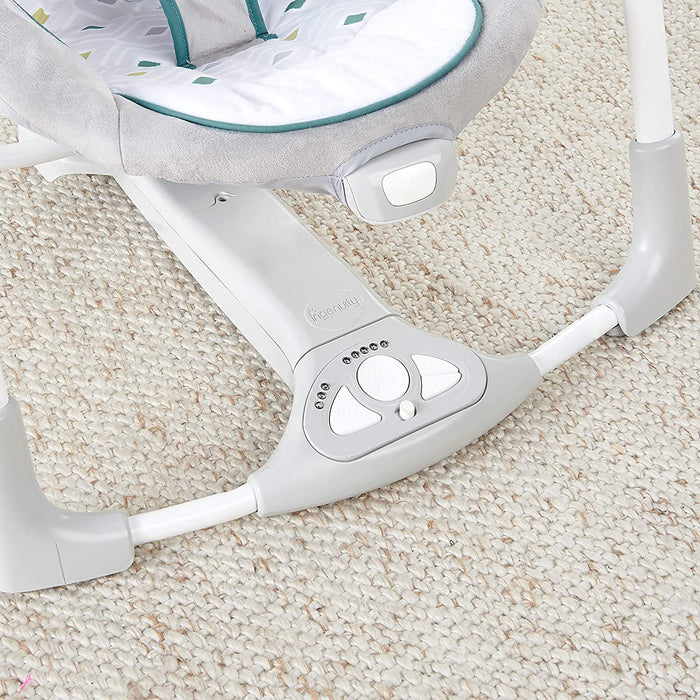 2 in 1 faltbare Schaukel und Sitz mit Vibration, Melodien, fünf Schaukeleinstellungen und Batterien