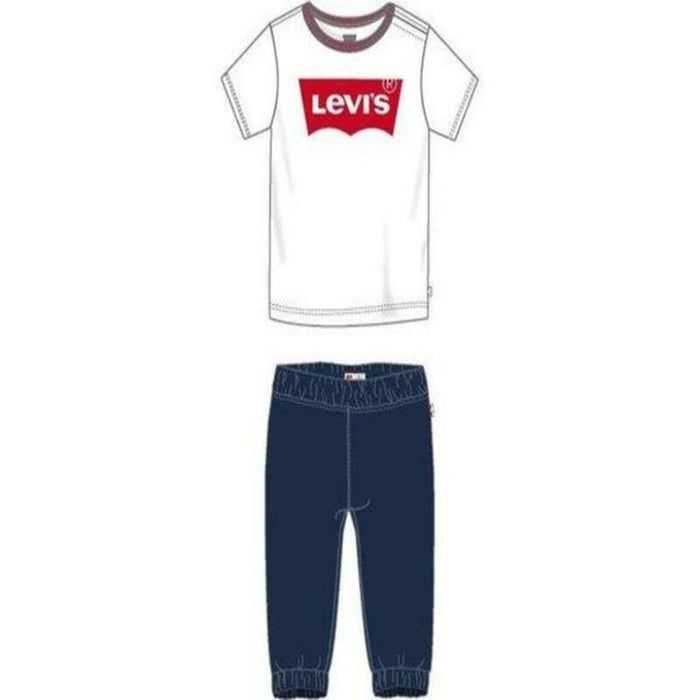 Trainingsanzug für Babys TWILL JOGGER Levi's 6EA924-001  Weiß