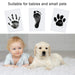 3 pcs Baby Abdruck set Nabance Baby Handabdruck und Fußabdruck Clean Touch Stempelkissen Baby Handprint Babyhaut kommt nicht mit Farbe in Berührung