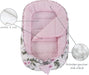 5 teilig Babynestchen Set Babynest 90x50 herausnehmbarer Einsatz Bett Kuschelnest Krabbeldecke Medi Partners für Babys Neugeborene 100% Baumwolle