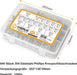 640PCS M3 M4 M5 Bohrschrauben Schnellbauschrauben 304 Edelstahl A2-70 Schrauben Set Flachkopf Blechschrauben Kreuzschlitzschrauben