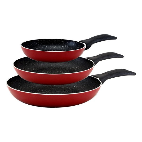 Pfannen-Set San Ignacio Rot Aluminium (3 pcs)