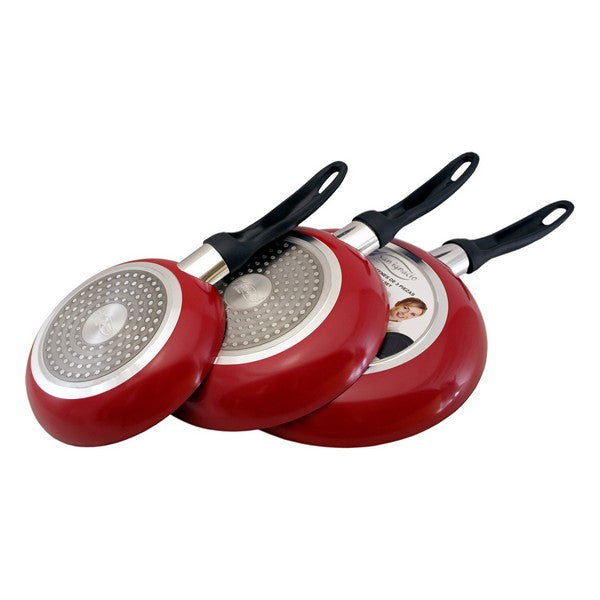 Pfannen-Set San Ignacio Rot Aluminium (3 pcs)