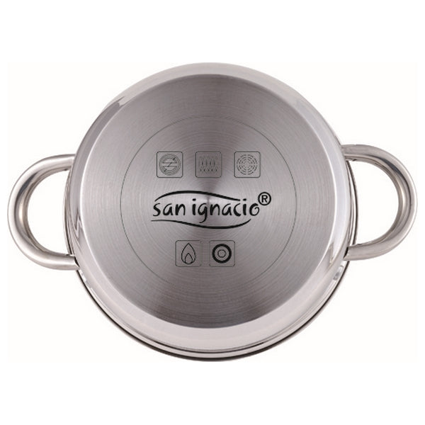 Topfset San Ignacio Cassel Edelstahl Silberfarben (7 pcs)