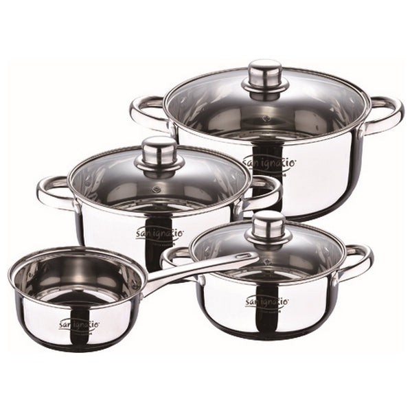 Topfset San Ignacio Cassel Edelstahl Silberfarben (7 pcs)