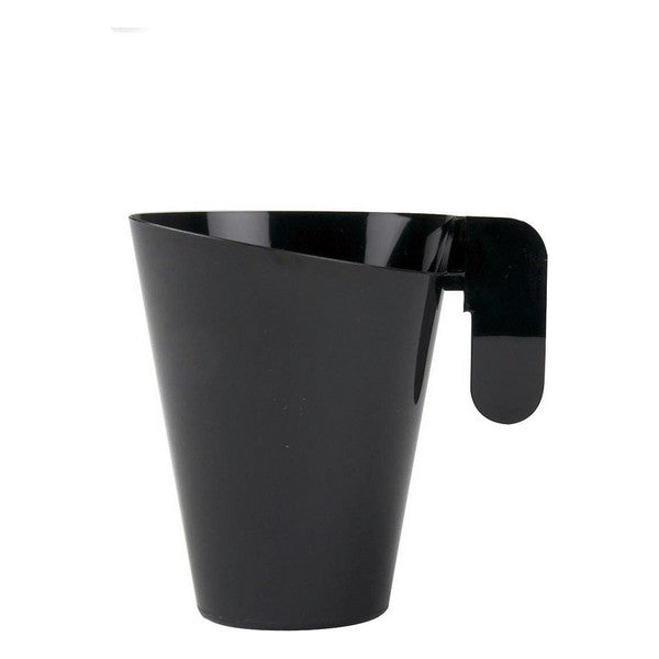 Satz von Kaffeetassen Goldplast Kunststoff Schwarz (12 uds) (155 ml)