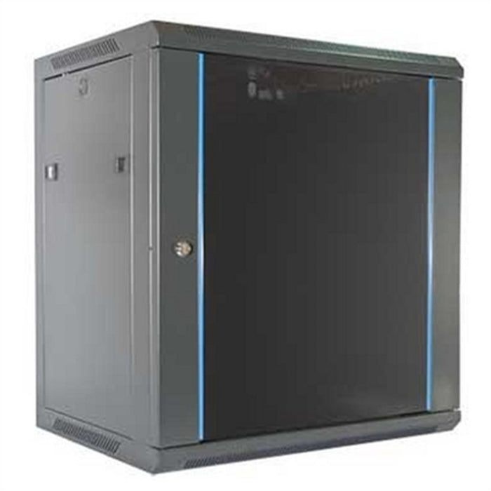 Wandschaltschrank 2LAN 12U Schwarz