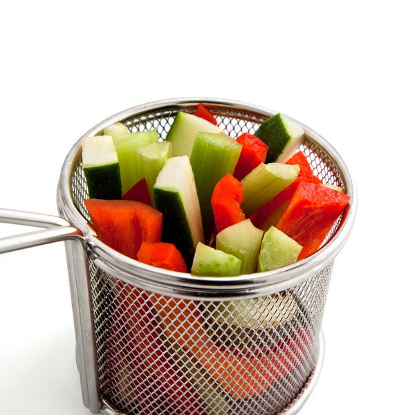 Körbchen für Finger-Food Quid Select Edelstahl (10 x 8 cm)