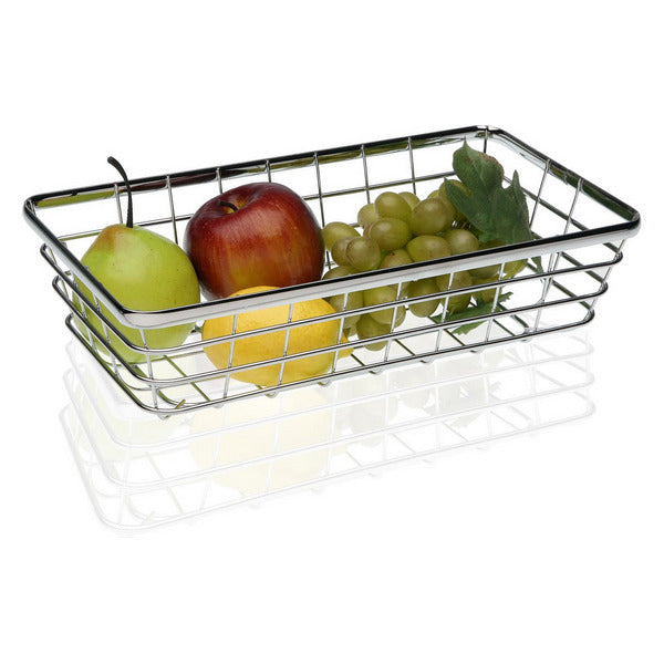 Obstschale Stahl (18 x 9 x 32 cm)