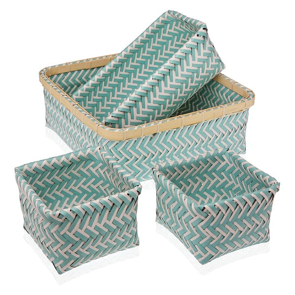 Korb-Set PP (4 Stücke) (31 x 12 x 31 cm)
