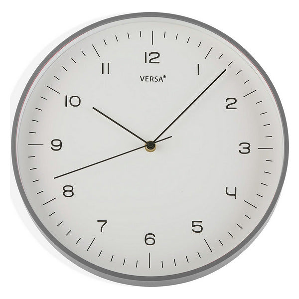 Wanduhr Kunststoff (4,5 x 31,5 x 31,5 cm) Grau