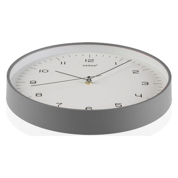 Wanduhr Kunststoff (4,5 x 31,5 x 31,5 cm) Grau