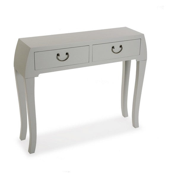 Konsolentisch mit 2 Schubladen Holz MDF/Tannenholz (25 x 80 x 97 cm)