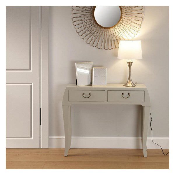 Konsolentisch mit 2 Schubladen Holz MDF/Tannenholz (25 x 80 x 97 cm)