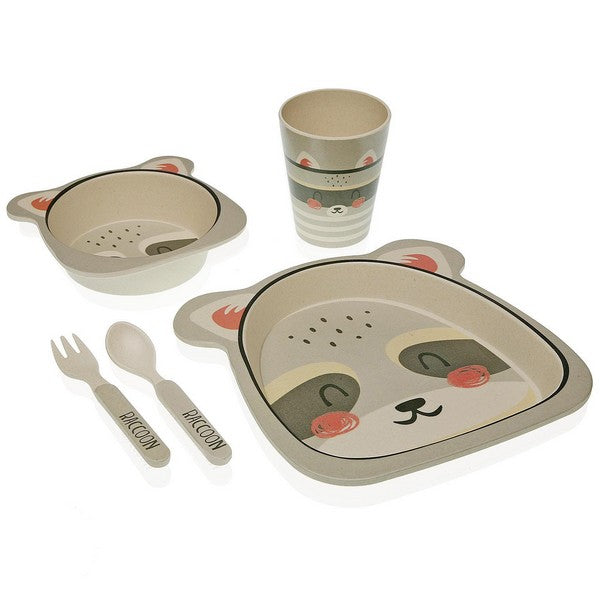 Geschirr-Set Bambusfaser Für Kinder Bär (5 pcs)