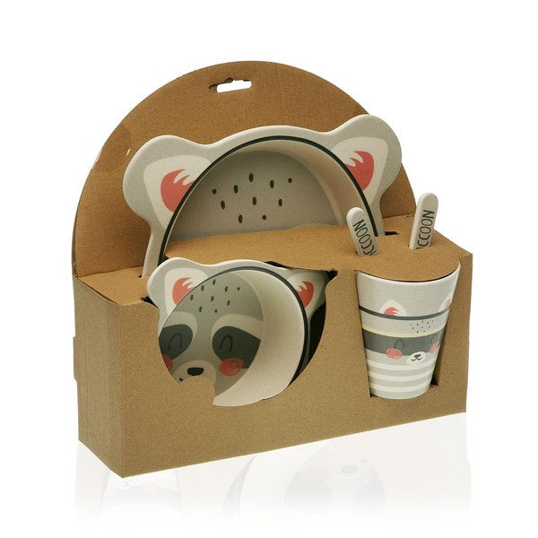 Geschirr-Set Bambusfaser Für Kinder Bär (5 pcs)