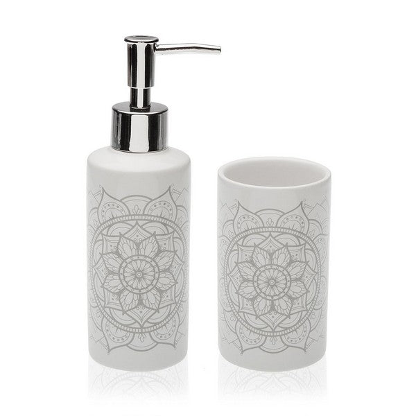 Badezimmer Set Mandala aus Keramik