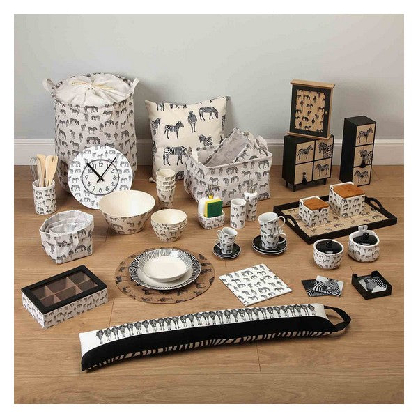Box-Schmuckkästchen Holz Zebra 4 Schubladen
