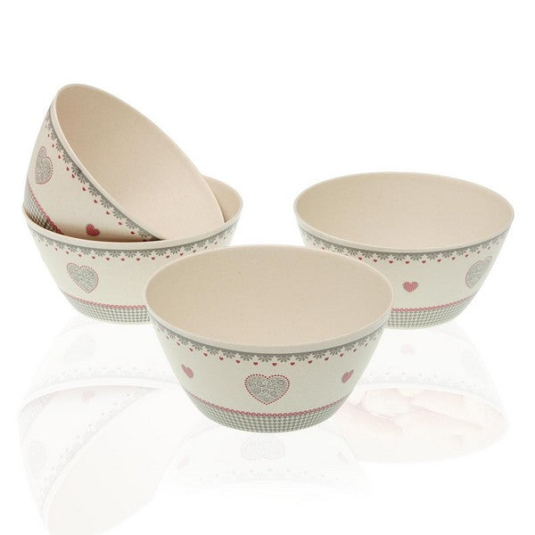 Schalenset Kamira Bambusfaser (14,5 x 6,8 x 14,5 cm) (4 pcs)