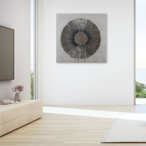 Bild Leinwand (2,8 x 80 x 80 cm) Blume