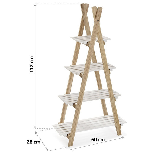 Badezimmerregal Triangle Holz MDF (60 x 112 x 28 cm)