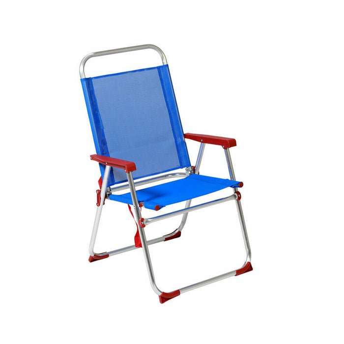 Strandkorb Rot Blau Aluminium 22 mm (52 x 56 x 92 cm)
