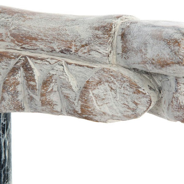 Deko-Figur Dekodonia Holz Buddha (78 x 9 x 28 cm)