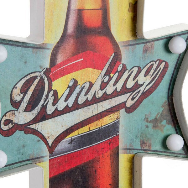 Wanddekoration Dekodonia Bier Metall Vintage (2 pcs)