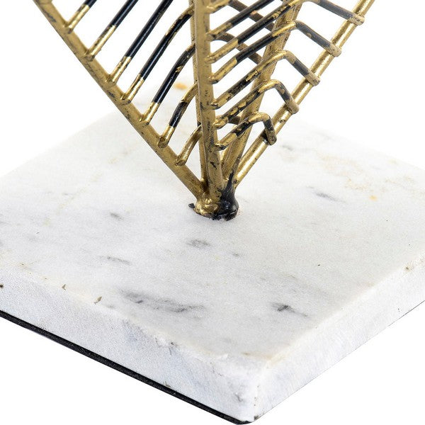 Deko-Figur Dekodonia Metall Marmor (25 x 10 x 53 cm)